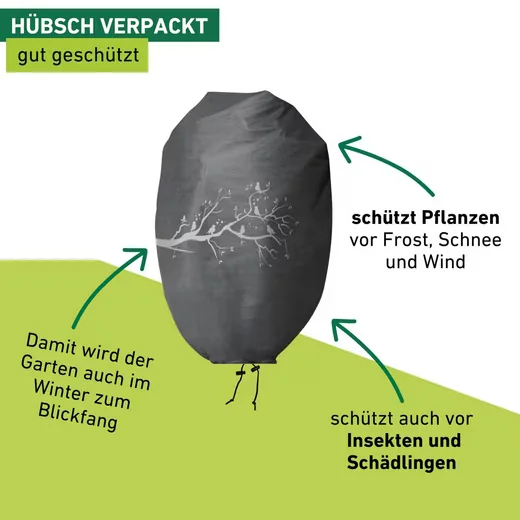 Windhager Winterschutzvlies Vlieshaube für Pflanzen Frostschutz