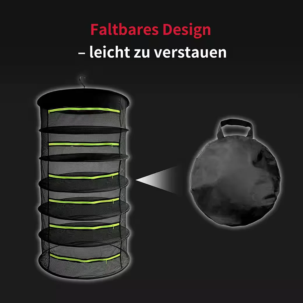 CANNOBOX Trockennetz 6-lagig faltbar für Kräuter & Growzelte