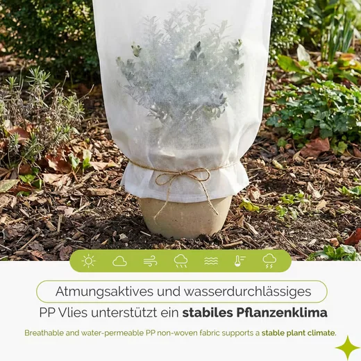 GARRONDA Gartenvlies 50 g pro m2 Frostschutz Gemüsebeet GD-0178