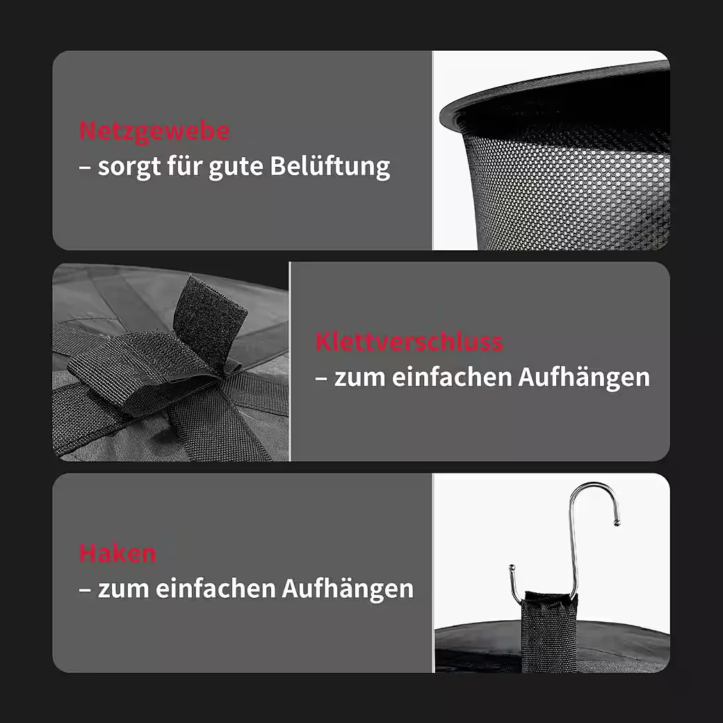 CANNOBOX 4-lagiges faltbares Trockennetz für Kräuter und Growzelte