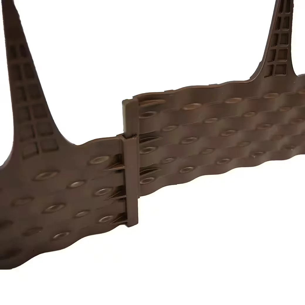 LEMODO Beetumrandung Palisade Rattanoptik braun 82x9,5 cm biegsam
