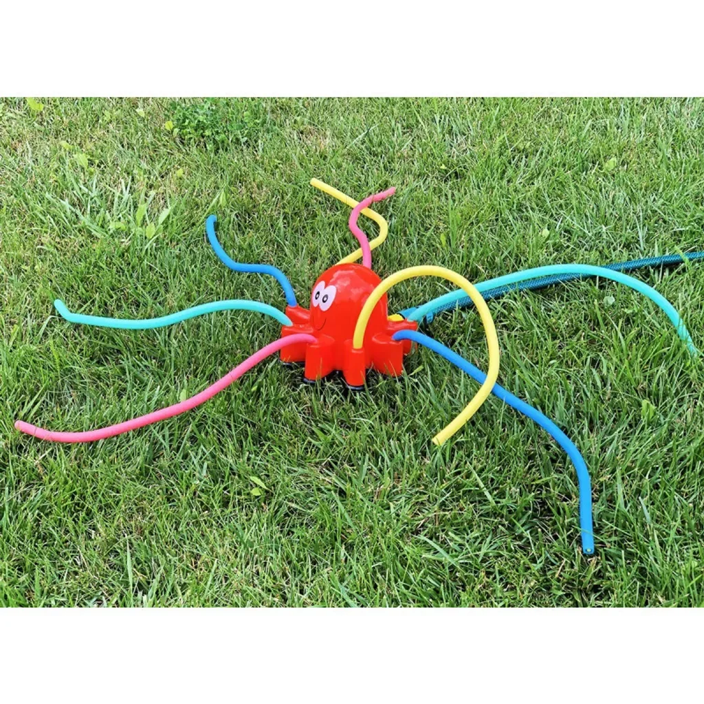 4IQ Oktopus Gartensprinkler Wasserspielzeug für Kinder
