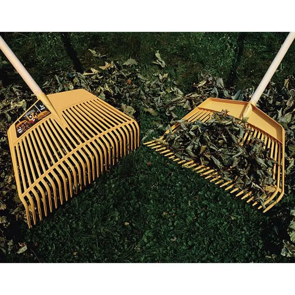 KERBL Laubrechen und Laubgabel 2 in 1 45 cm Gartenrechen
