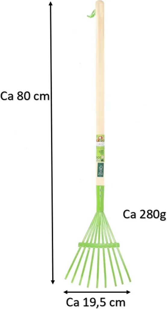 Esschert Design Kinderrechen grün KG101 Gartenrechen für Kinder