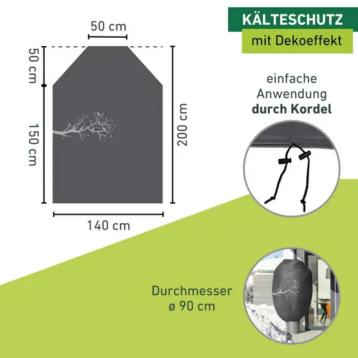Windhager Winterschutzvlies Vlieshaube für Pflanzen Frostschutz