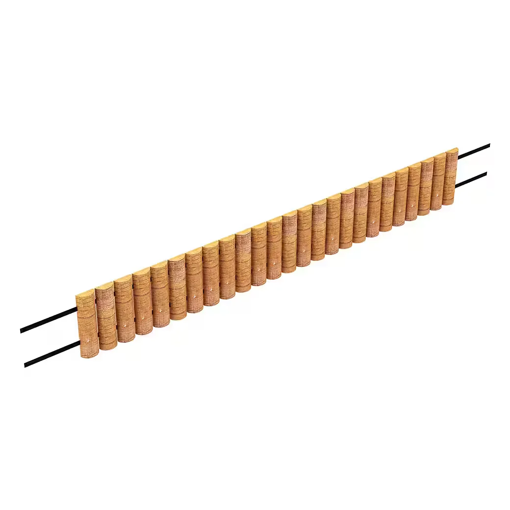 EN.CASA Palisade Rotta Beetumrandung Kiefernholz abrollbar 150x20 cm
