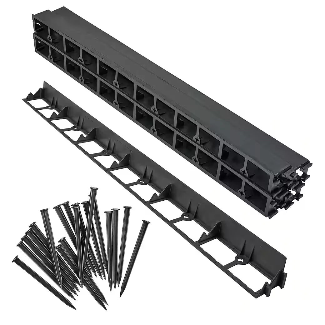 GARRONDA Rasenkante Beeteinfassung Kunststoff GD-0157, 50 Erdanker