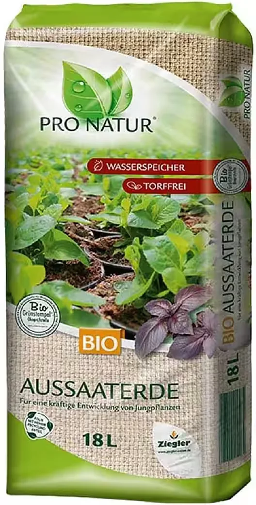 PRO NATUR Bio Aussaaterde Blumenerde 18 L