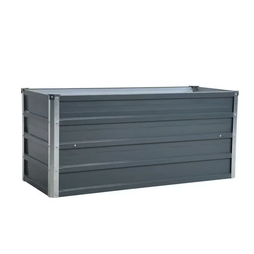 ESTEXO Hochbeet Metall Grau 100x40x45 cm Pflanzbeet Gemüsebeet