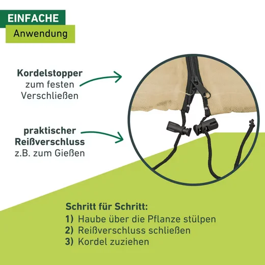 Windhager Winterschutzvlies Protect XXL Gartenvlies Pflanzen beige