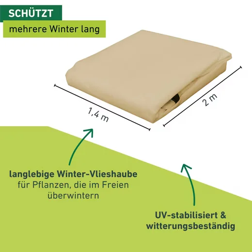 Windhager Winterschutzvlies Protect XXL Gartenvlies Pflanzen beige