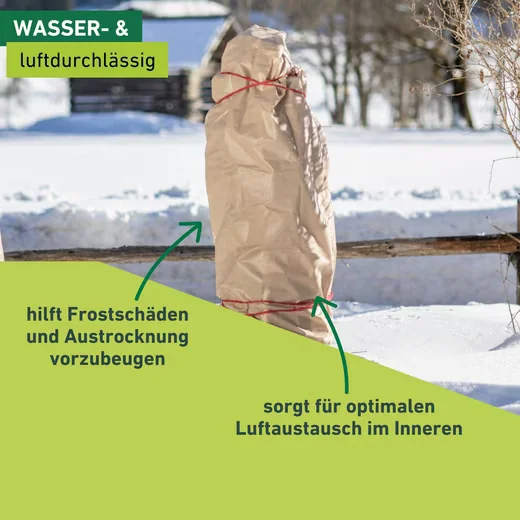 Windhager Winterschutzvlies für Gartenpflanzen Frost und Kälteschutz
