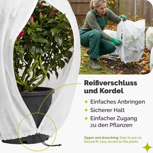 GARRONDA Gartenvlies 60 g/m² Frostschutz Gemüsebeet GD-0253