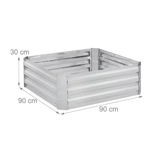 Relaxdays Hochbeet Metall Garten Pflanzbeet