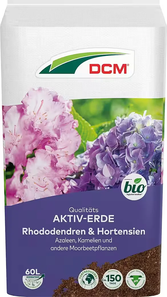CUXIN DCM Aktiv Erde Rhododendren und Hortensien 60 l