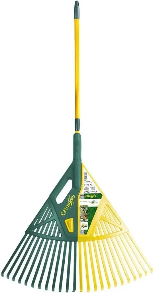 GardiREX Laubrechen mit Teleskopstiel 67 cm, 146 cm Länge