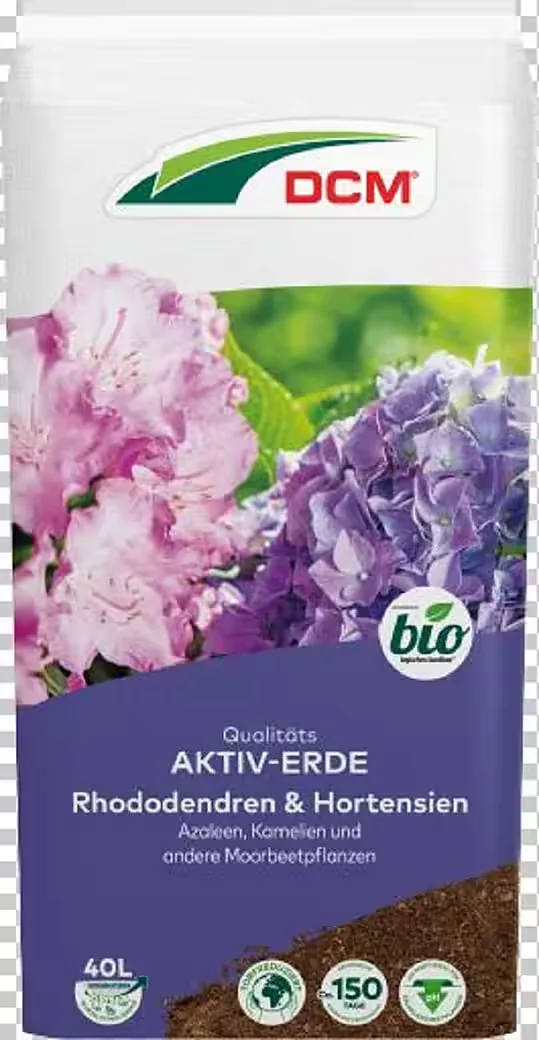 CUXIN DCM Aktiv-Blumenerde für Rhododendren & Hortensien 40 l