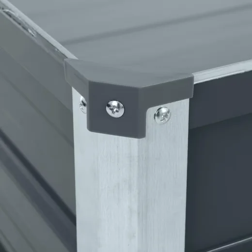 ESTEXO Hochbeet Metall Grau 100x40x45 cm Pflanzbeet Gemüsebeet
