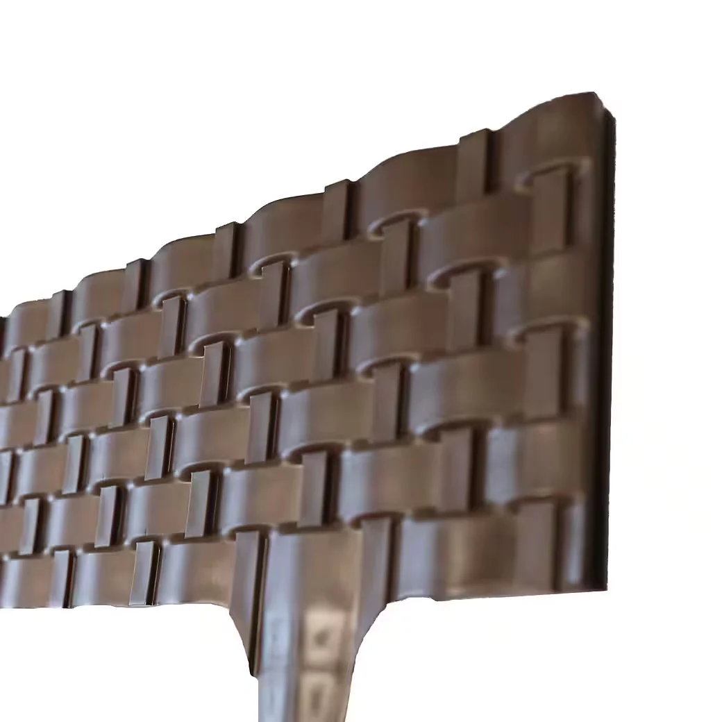 LEMODO Beetumrandung Palisade Rattanoptik braun 82x9,5 cm biegsam