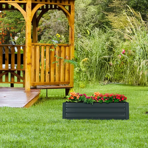 Relaxdays Hochbeet Metall Garten Pflanzbeet