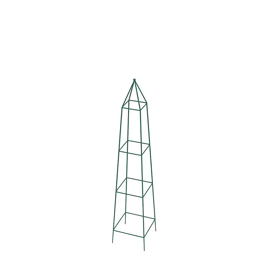 WILK Rankgitter Pyramide quadratisch Rankhilfe für Kletterpflanzen