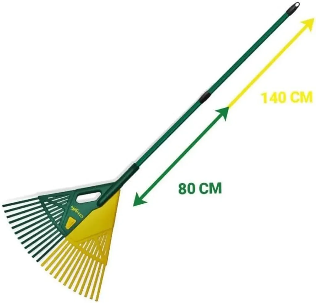 GardiREX Laubrechen mit Teleskopstiel 67 cm, 146 cm Länge
