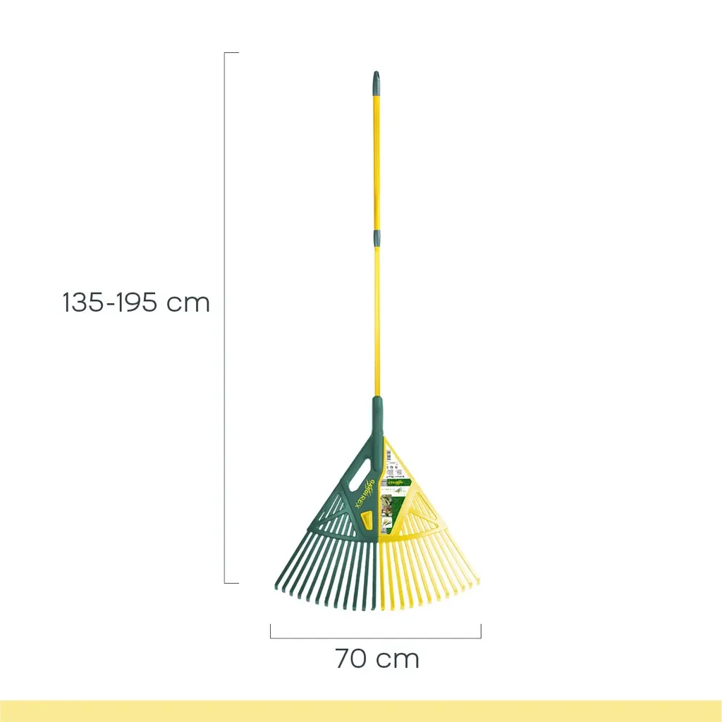GardiREX Laubrechen mit Teleskopstiel 67 cm, 146 cm Länge