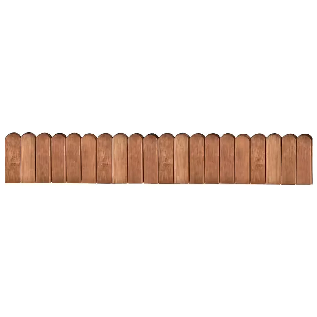 FURNICATO flexible Beeteinfassung Massivholz imprägniert 120x20x1,5 cm