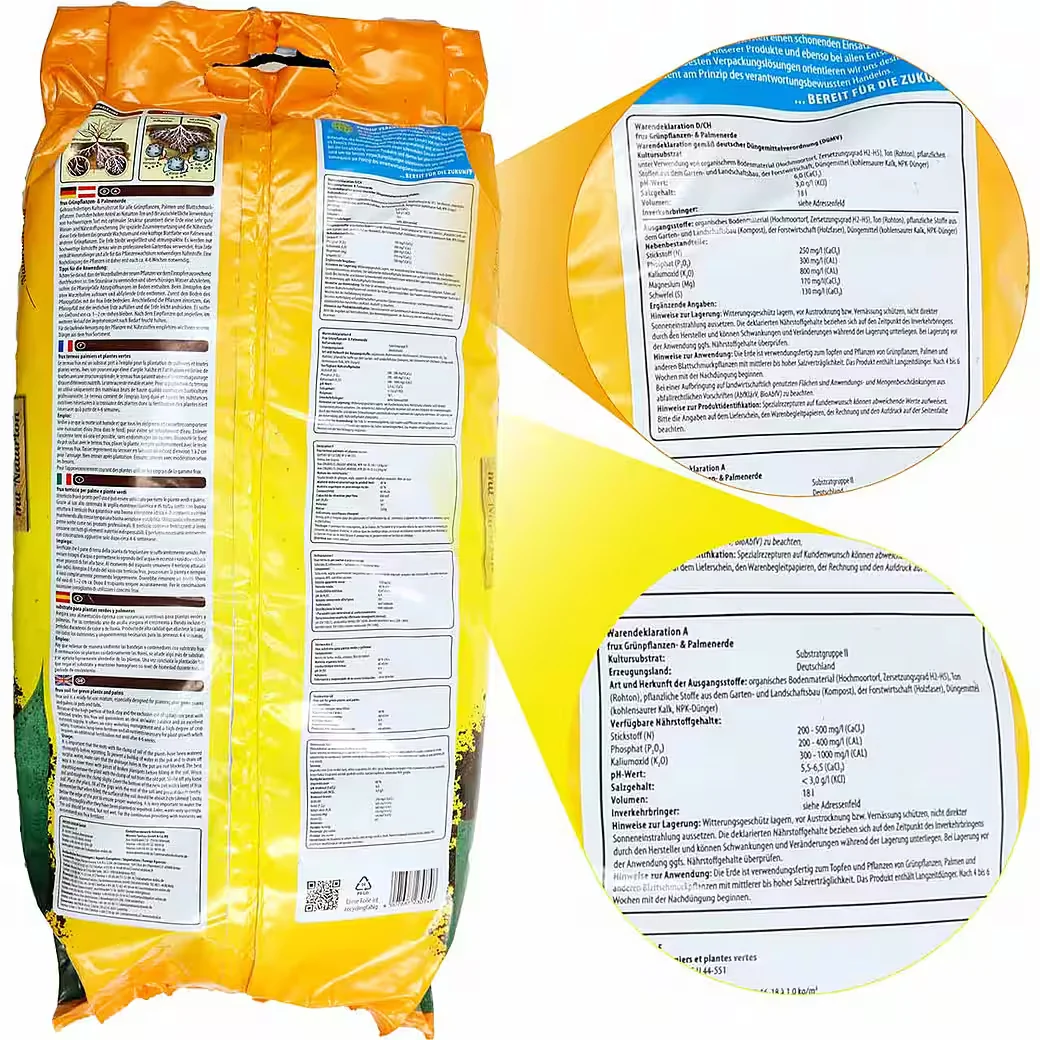 FRUX Palmenerde Blumenerde für Grünpflanzen 18 l