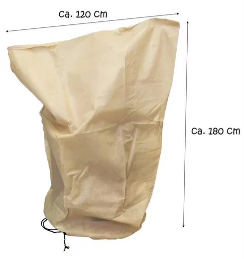 PRIMA FLORA Winterschutzhaube Vlies Pflanzenschutz beige 120x180 cm