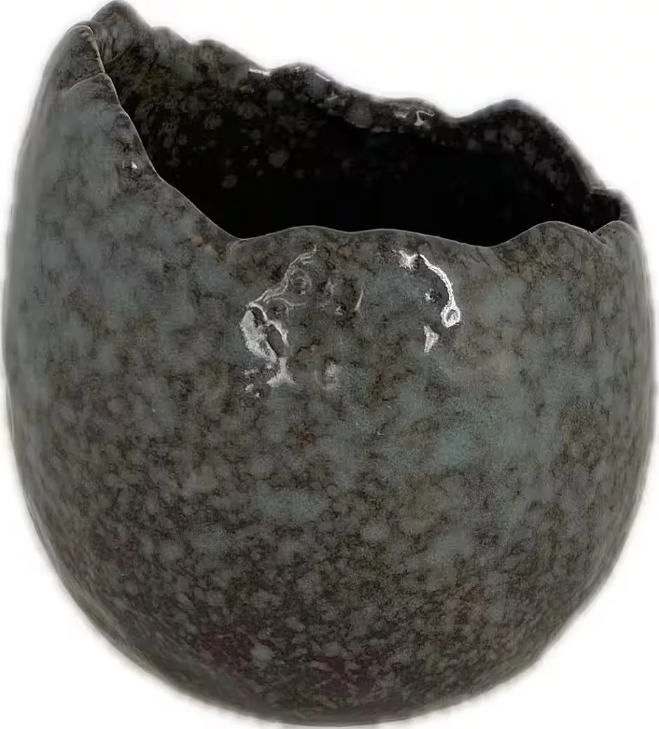 FINEHOMEGARDEN Keramik Eierschalen Blumentopf Pflanzei 9,5 cm und 12 cm