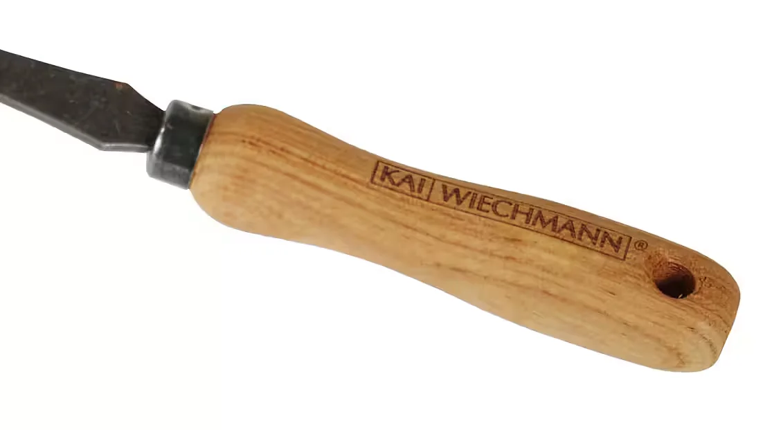 KAI WIECHMANN Kleinrechen Handrechen geschmiedet Teakholzgriff