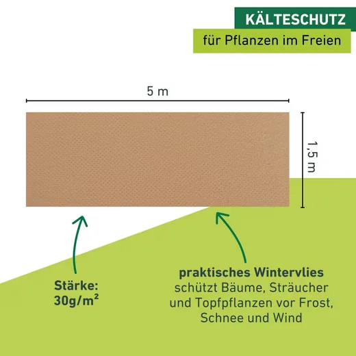 Windhager Winterschutzvlies Vlieshaube für Pflanzen Frostschutz