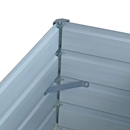 ESTEXO Hochbeet Metall Grau 100x40x45 cm Pflanzbeet Gemüsebeet