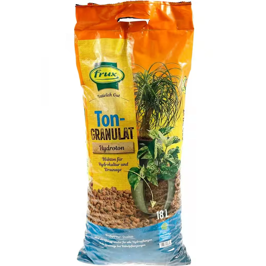 FRUX Blähton Hydroton Ton-Granulat Pflanzgranulat 18L