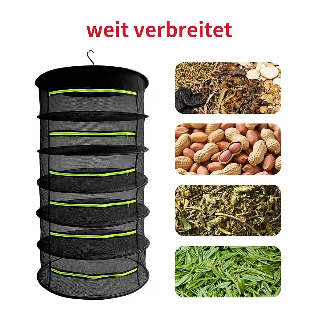CANNOBOX Trockennetz 6-lagig faltbar für Kräuter & Growzelte