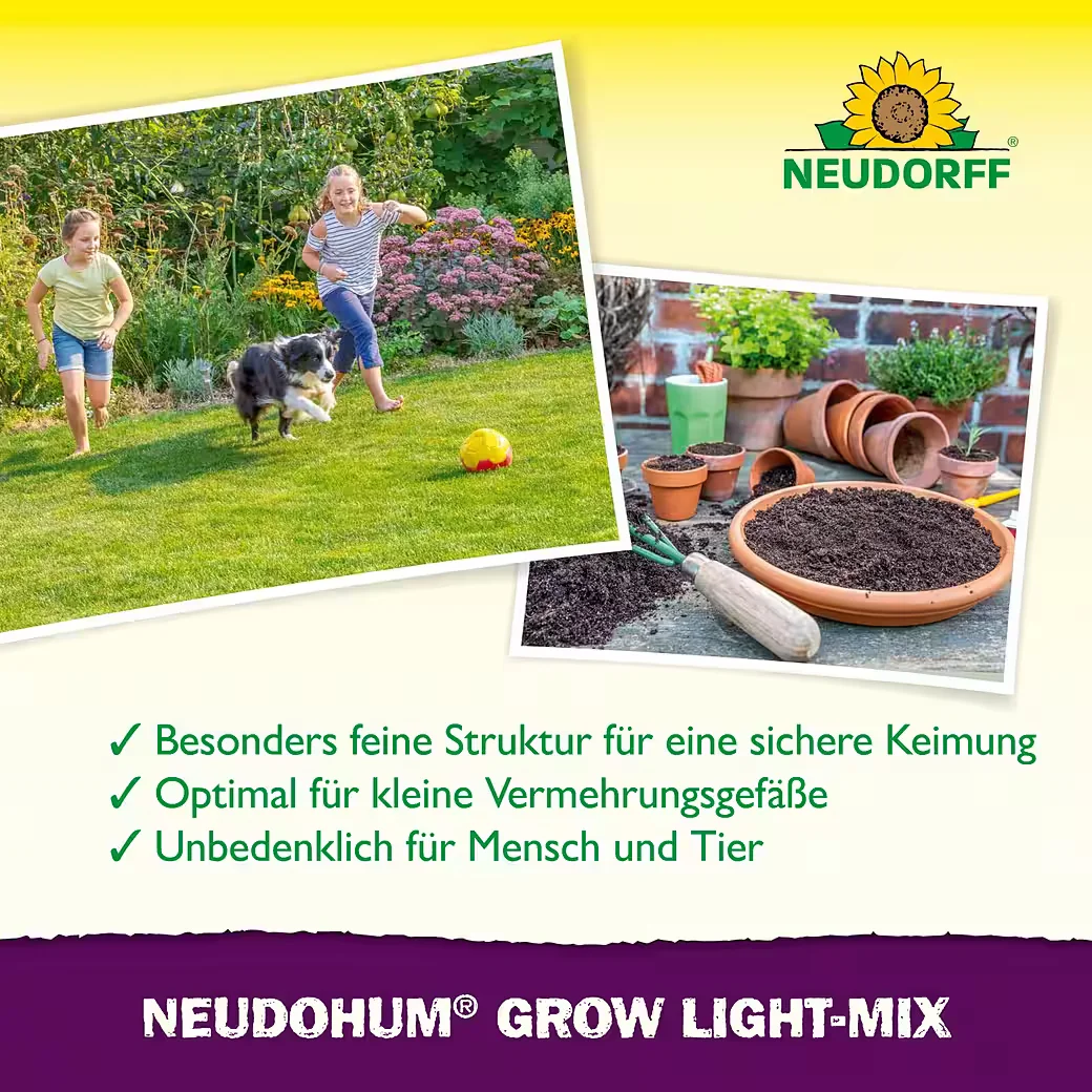 NEUDORFF NeudoHum Grow Light-Mix Spezialerde Anzuchterde 10 L