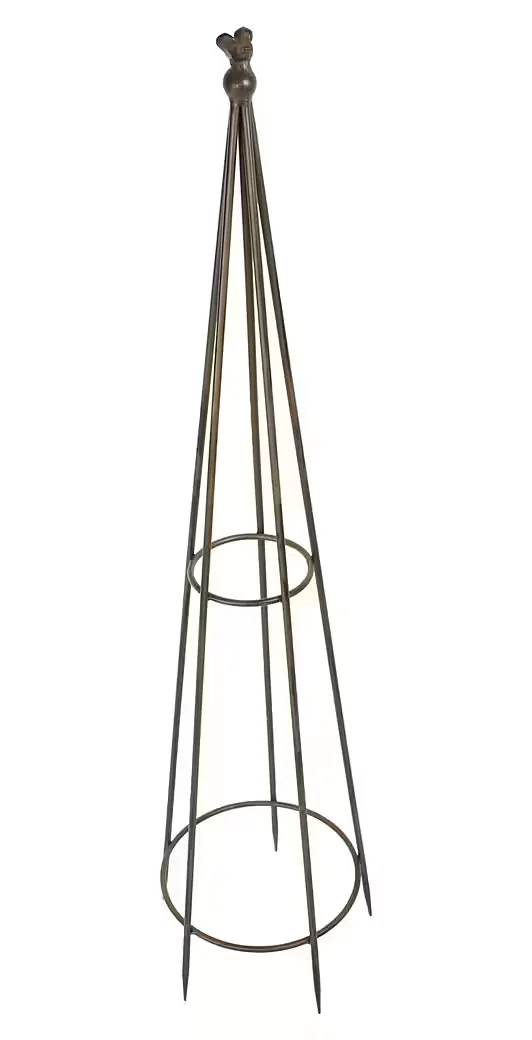 DEKOLEIDENSCHAFT Rankkegel Vögelchen 106 cm Antik-Optik Rankhilfe