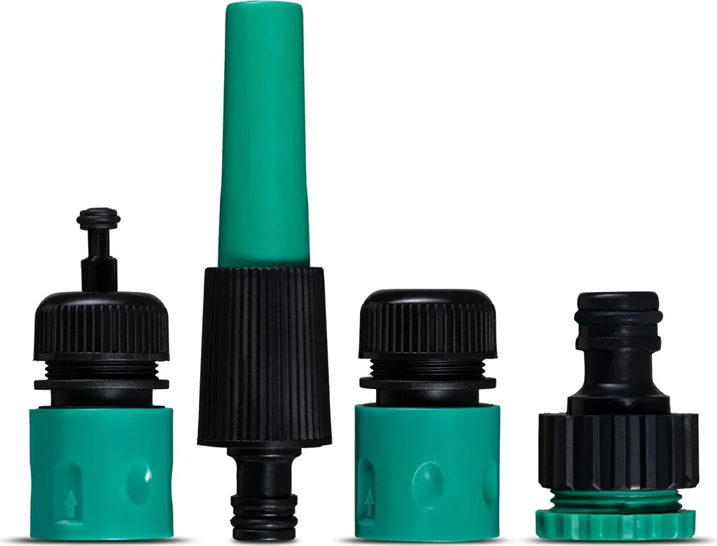 Grafner Gartenschlauch Anschlussset 5-teilig 1/2 Zoll mit Aquastop