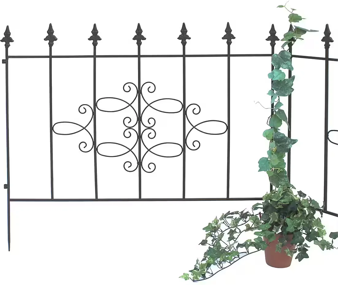 DANDIBO Rankgitter Perugia 20689 Metall Steckzaun 75 cm Rankhilfe