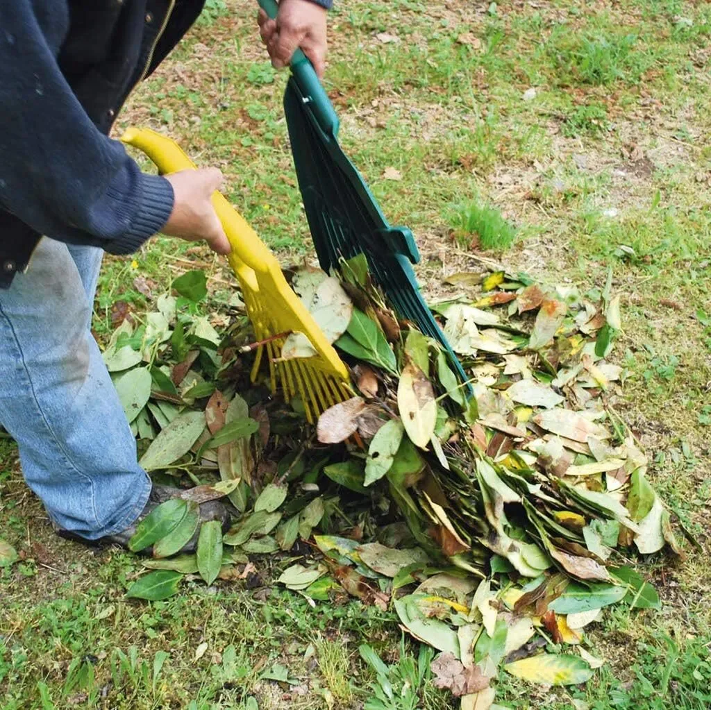 GardiREX Laubrechen mit Teleskopstiel 67 cm, 146 cm Länge