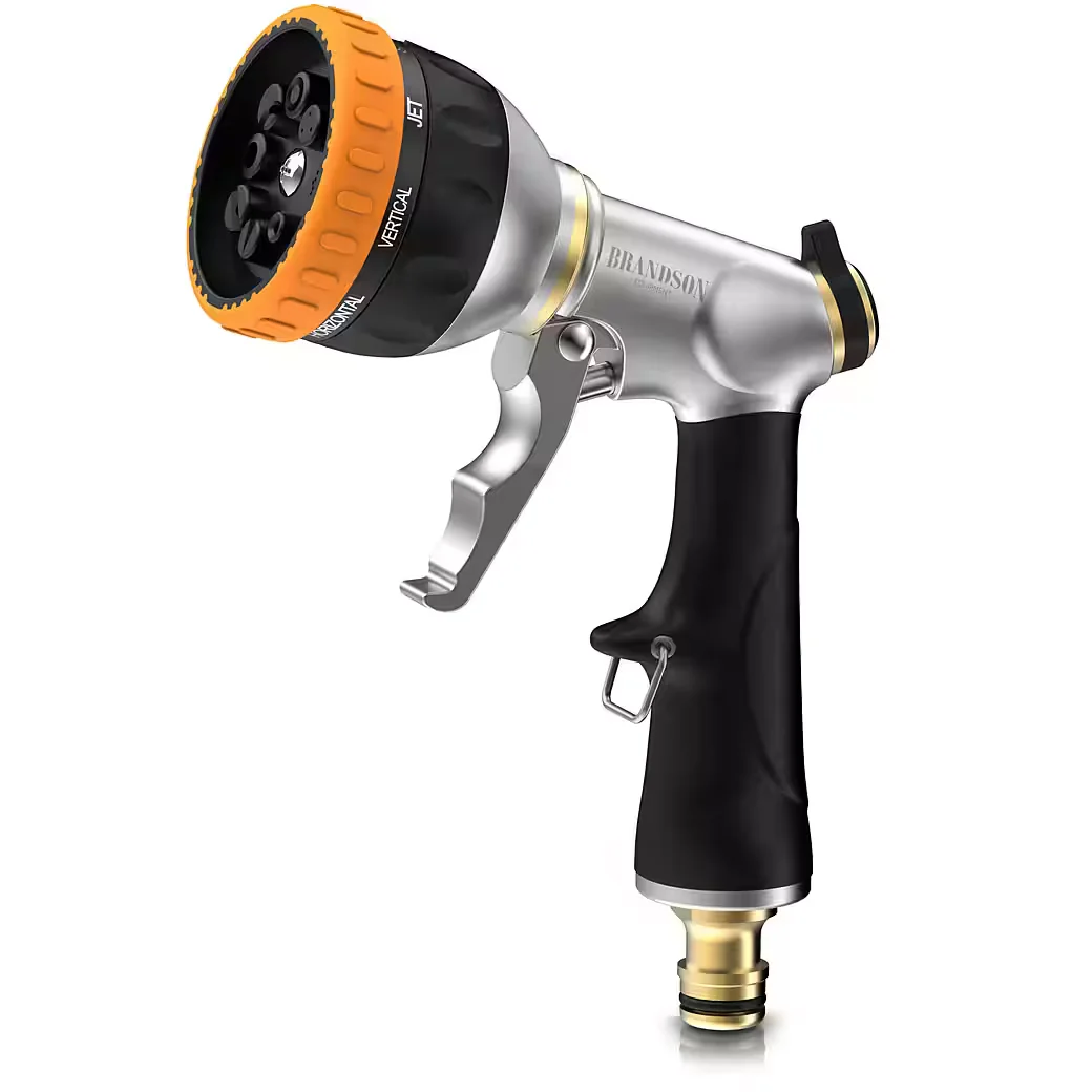 Brandson Multifunktionsbrause Metall 8 Sprühmuster Gartenbrause