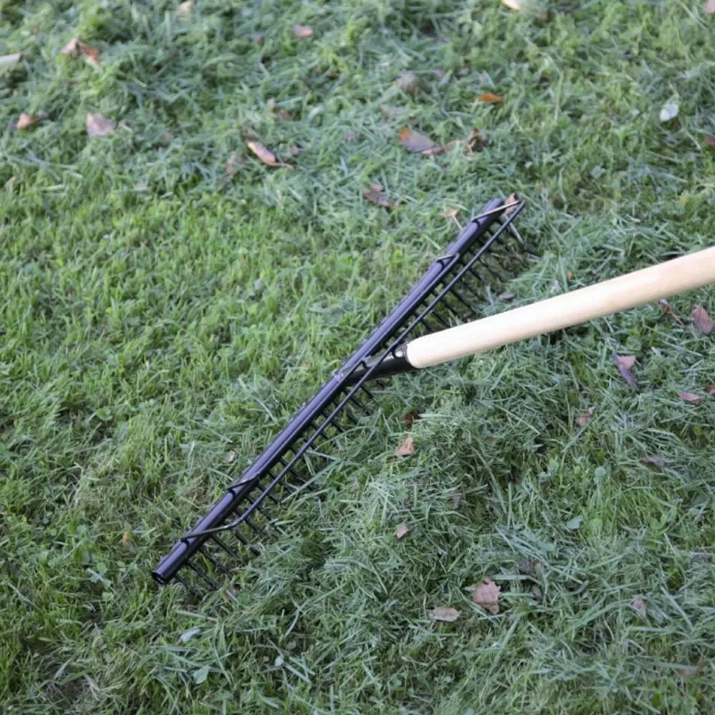 FREUND VICTORIA Parkrechen 700 mm, 44 Zinken, ohne Stiel, grauschwarz