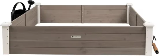 WONDERMAKE Hochbeet Umrandung Holz Garten XL Pflanzbeet Bausatz