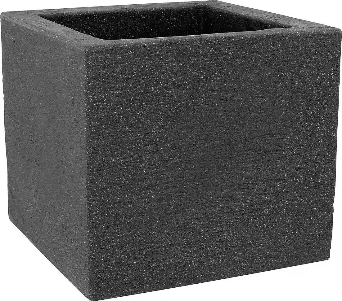 GELI Pflanzkübel Pflanztopf Kubus 30 x 30 x 26 cm anthrazit