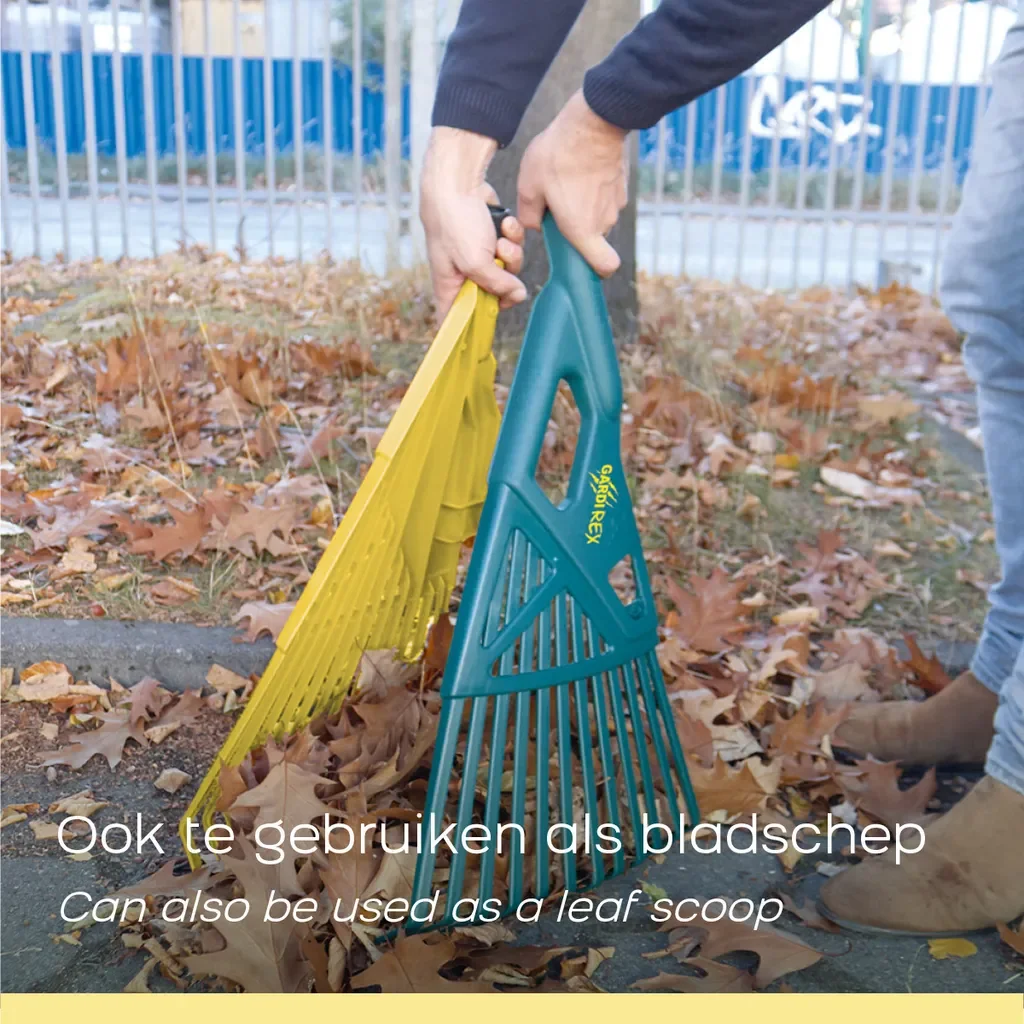 GardiREX Laubrechen mit Teleskopstiel 67 cm, 146 cm Länge