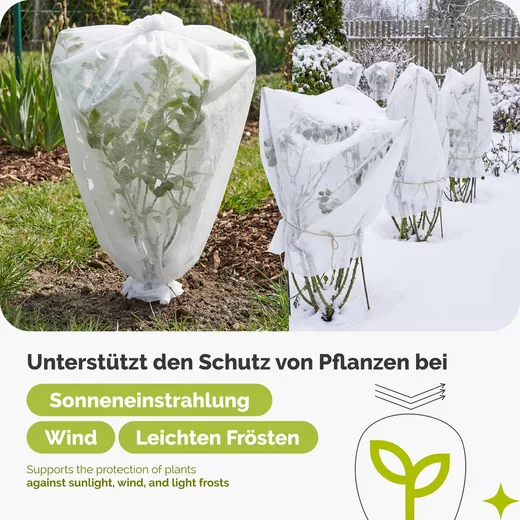 GARRONDA Gartenvlies 50 g pro m2 Frostschutz Gemüsebeet GD-0178